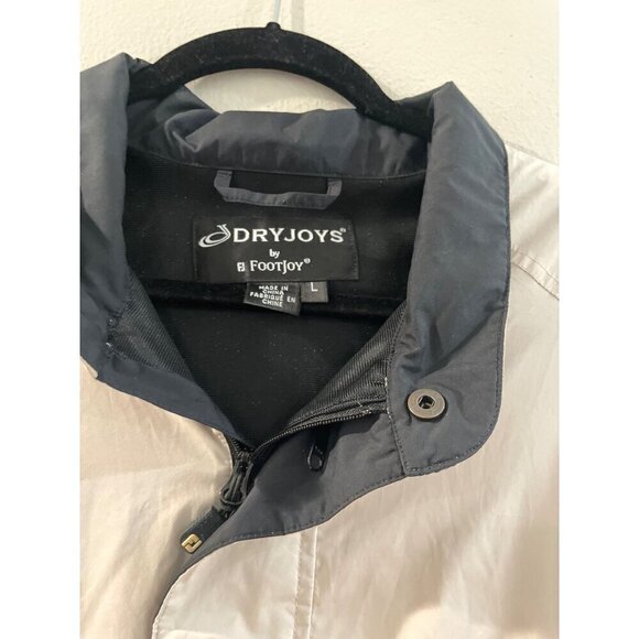 FootJoy Dryjoys Men’s Golf Jacket Pullover Half Zip windbreaker size L - Picture 2 of 8